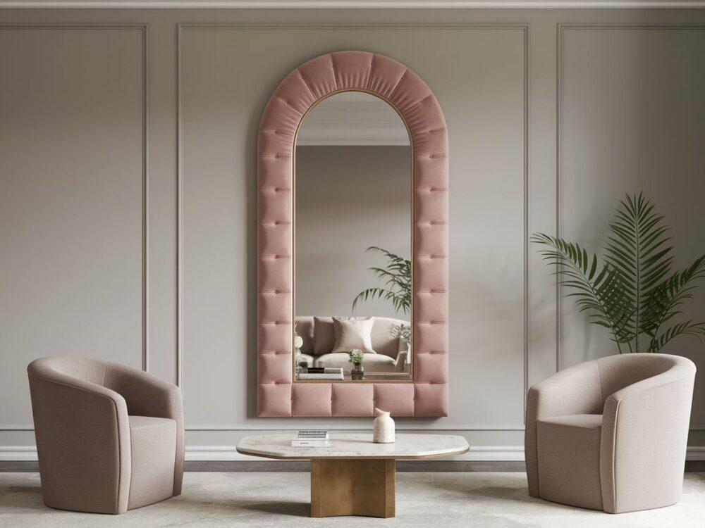 Lustro w minimalistycznym pokoju