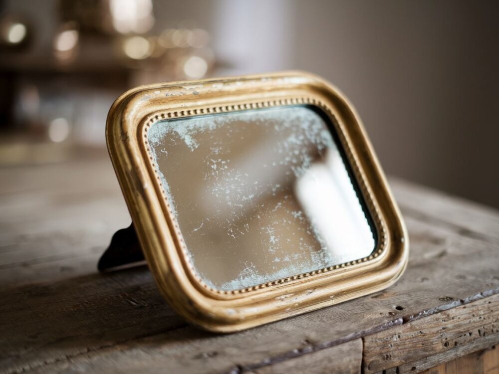 antyczna rama lustra