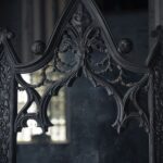 antyczne lustro gotyckie