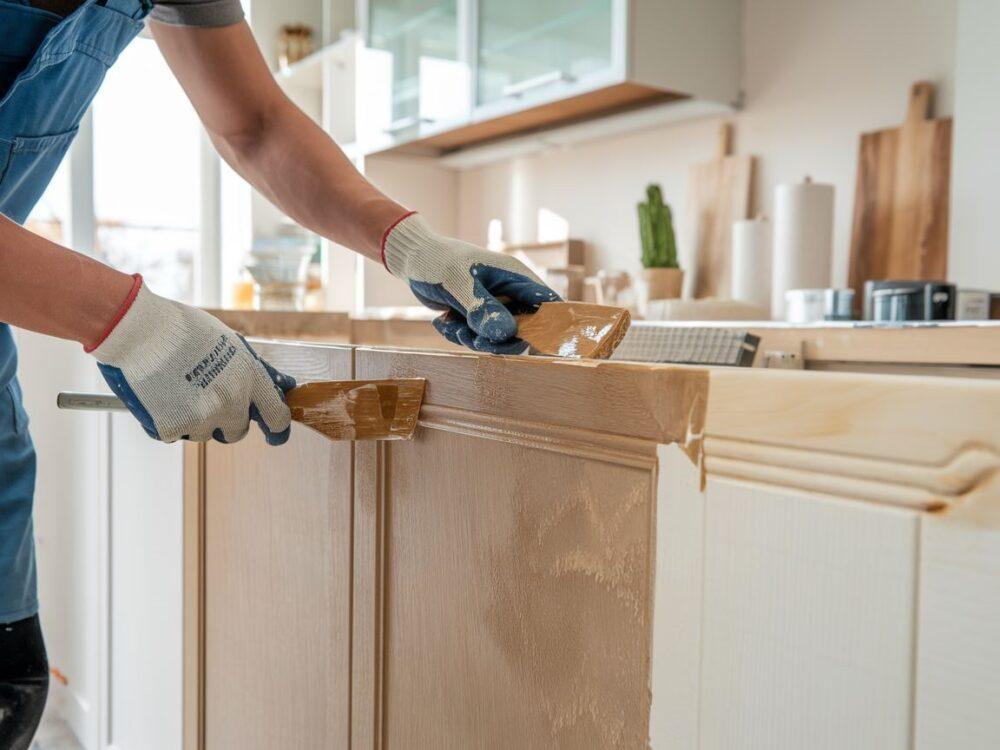 aplikacja okleiny na meble