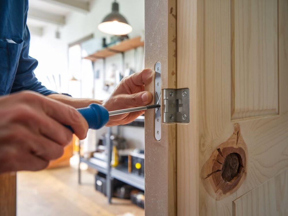 drewniane drzwi naprawa