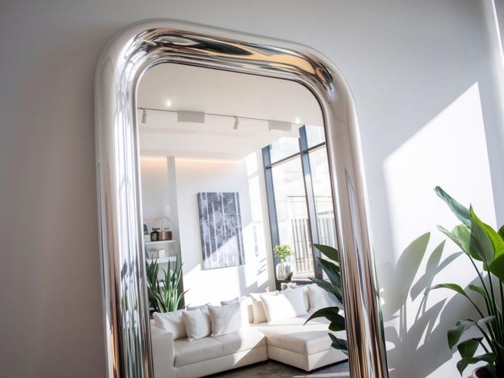 duże lustro do salonu