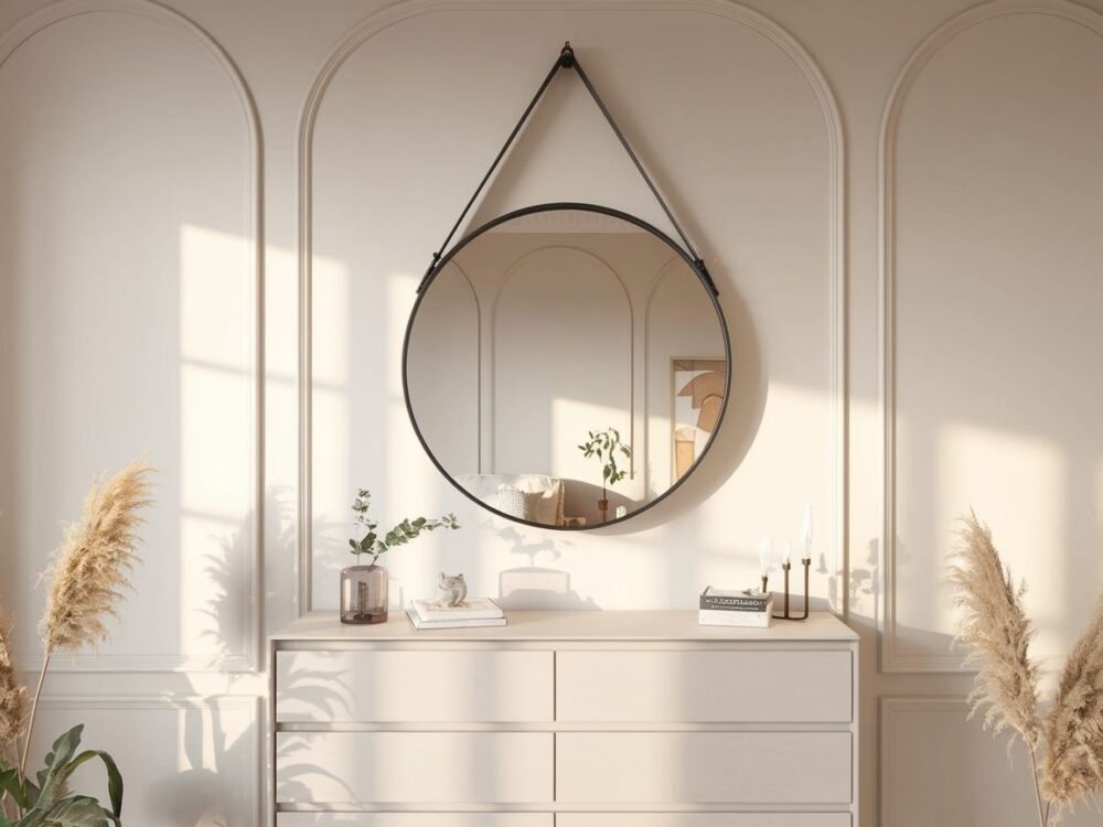 elegancka biała komoda