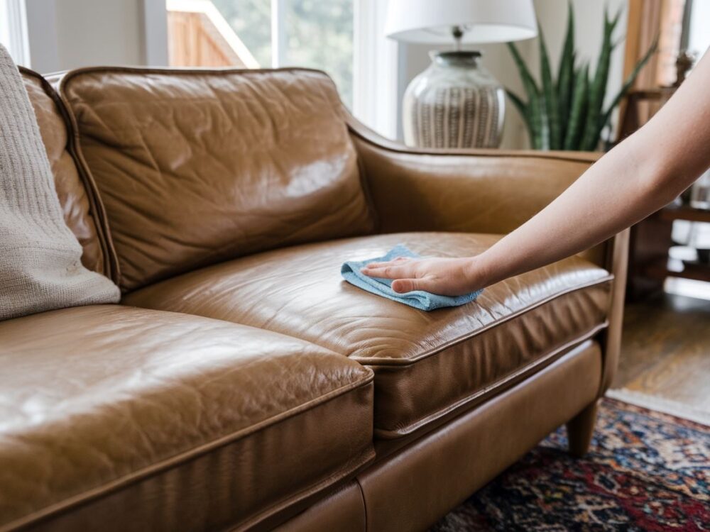 konserwacja kanapy skórzanej