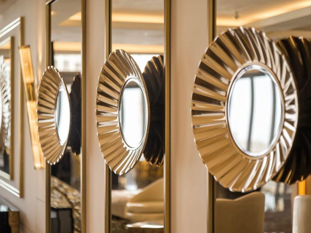 lustro dekoracyjne geometryczne