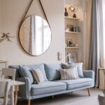 lustro jako dekoracja salonu