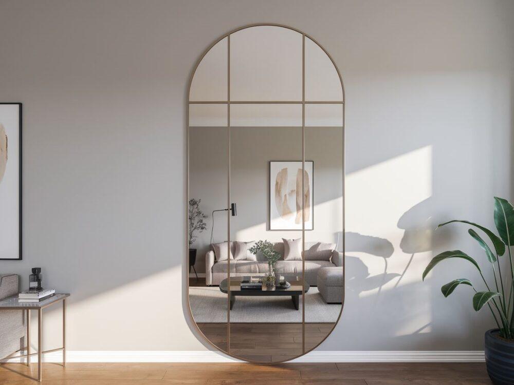 lustro w aranżacji salonu