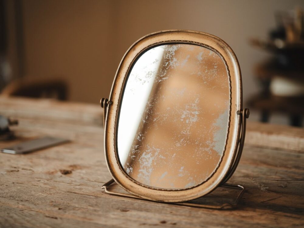 lustro w stylu retro