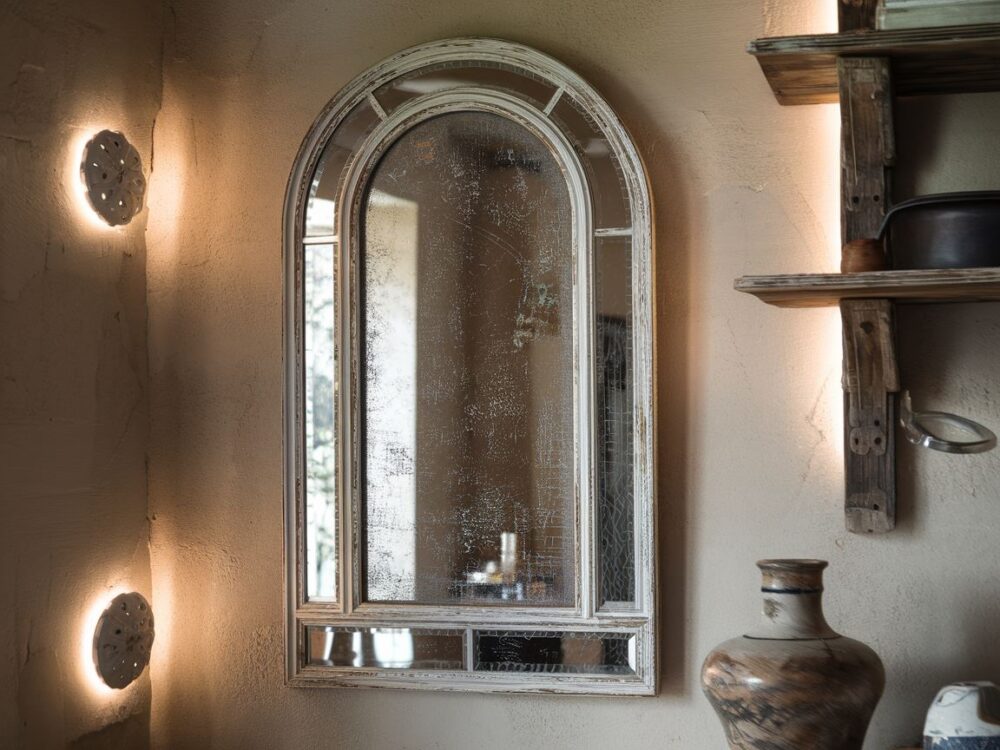 lustro z efektem patyny