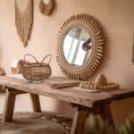 lustro z liną jutową