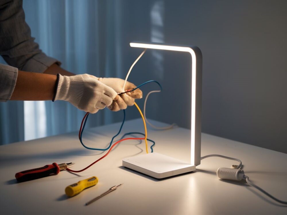 nowoczesna lampa LED