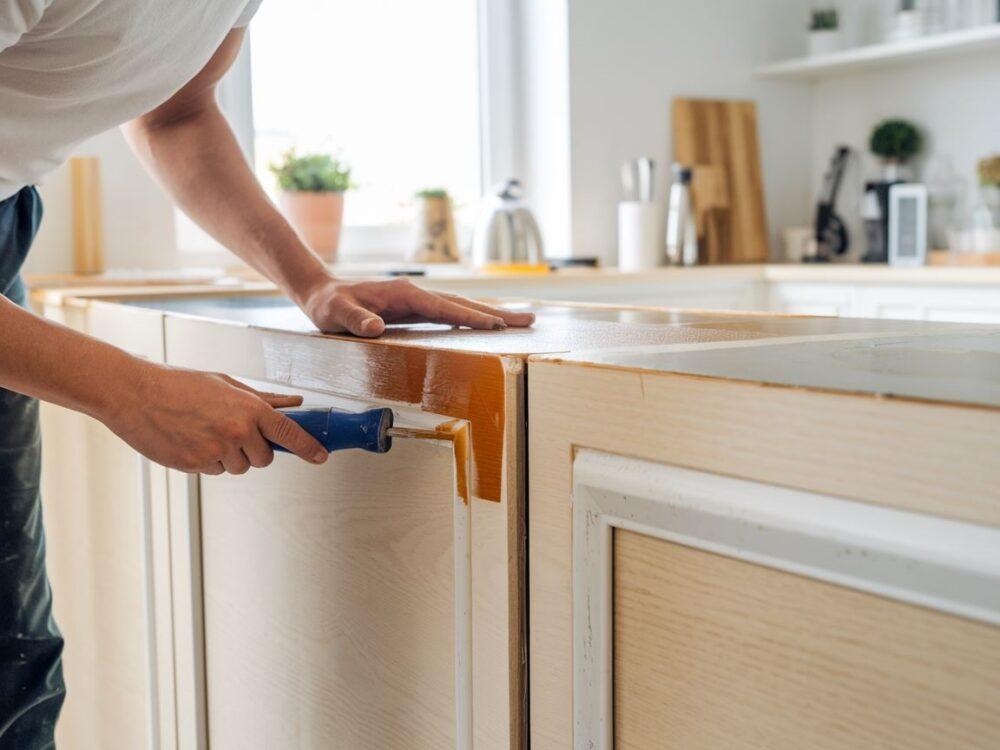 okleina na drzwiczkach kuchennych