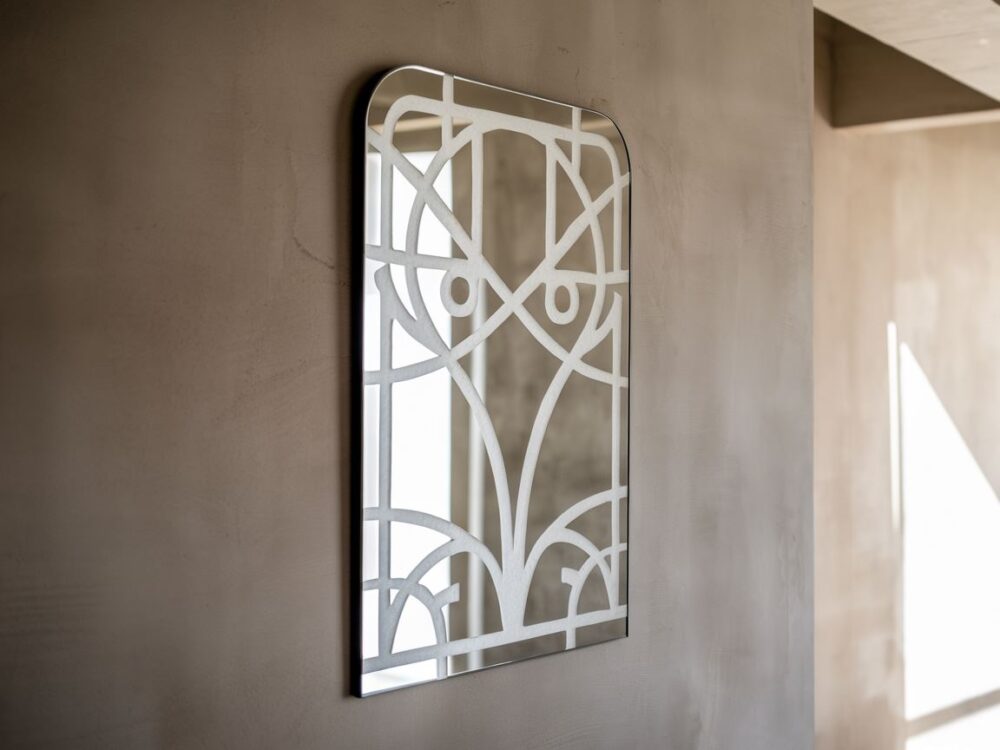 piaskowane szkło w łazience