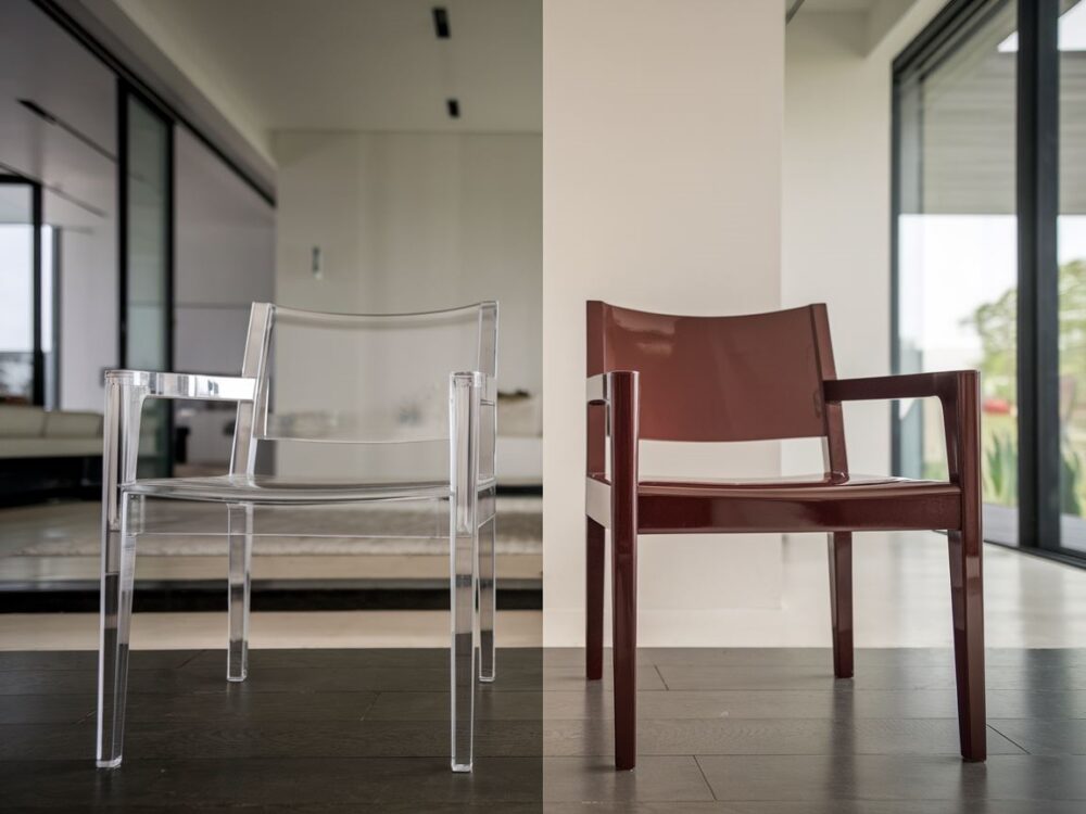 porównanie mebli akrylowych i lakierowanych