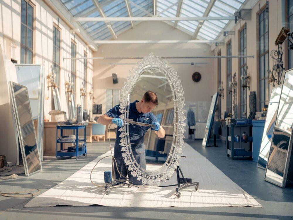 renowacja lustra kryształowego