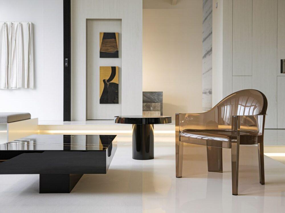 wysoki połysk mebli