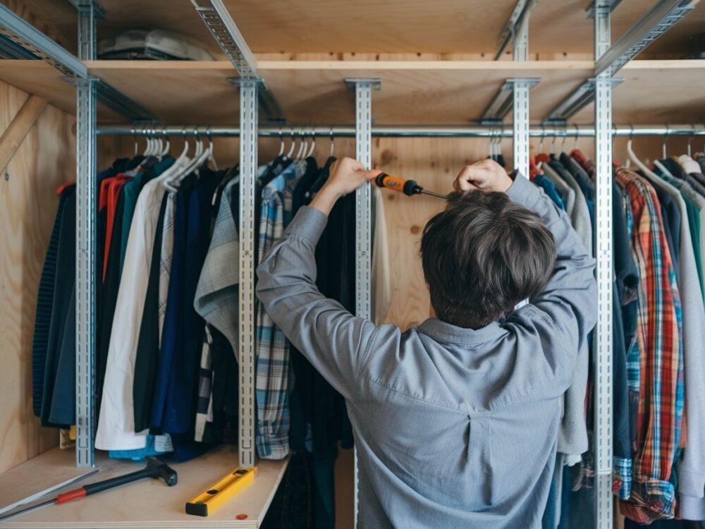 zestaw narzędzi do półek