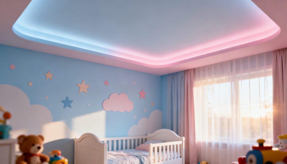 sufit podwieszany w pokoju dziecięcym